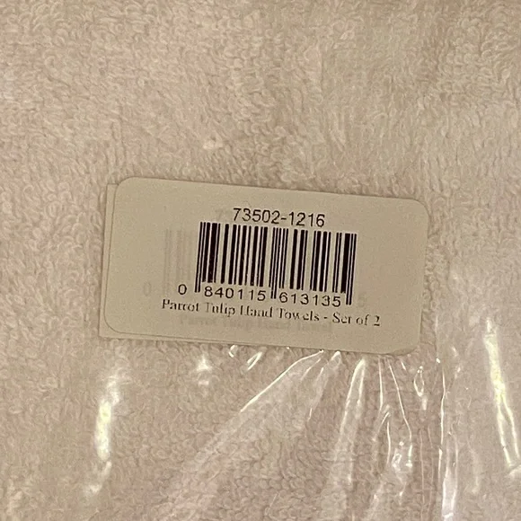 MacKenzie-Childs Parrot Tulip Hand Towels -Set of Two - Picture 4 of 4